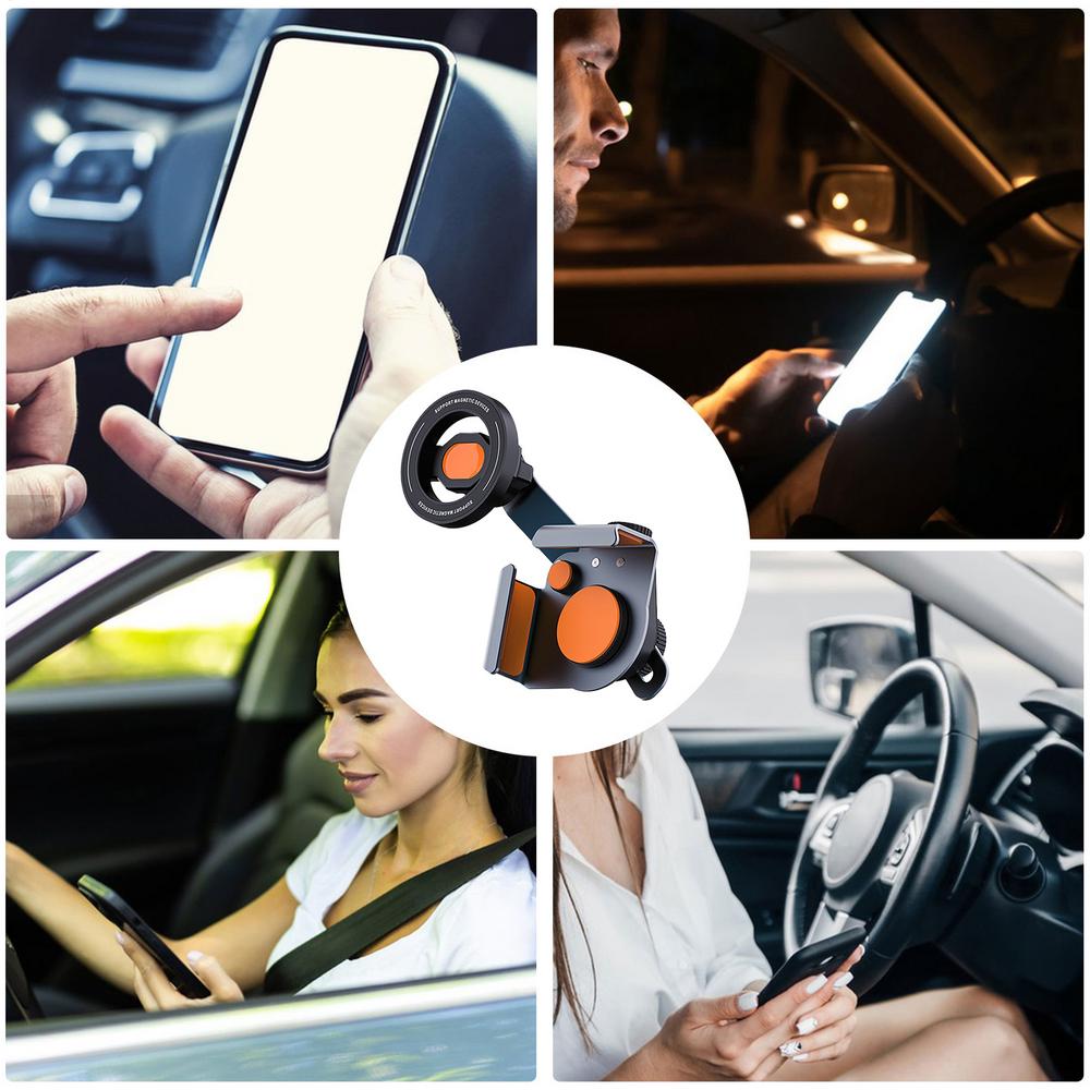 Adjustable Car Cradle Dash Stand Support With Suction Cup magnetic bracket Automobile Mobile Phone Holder Cradle