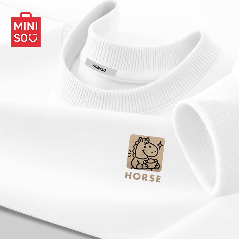 MINISO Мультяшный Пони Новогодний свитшот с круглым вырезом 3XL