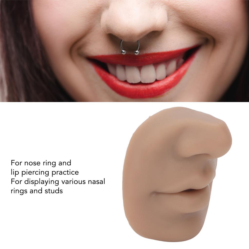 Silicone Nose Model with Mouth Flexible Soft Imitation Nose Model Reusable Nose Displays for Teaching