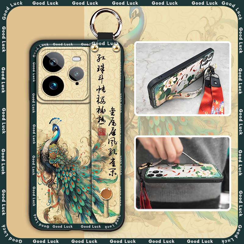 Phone Holder Ring Phone Case For Realme GT7 Pro Durable Lanyard Wristband Soft case For Mom Anti-dust Shockproof Fashion
