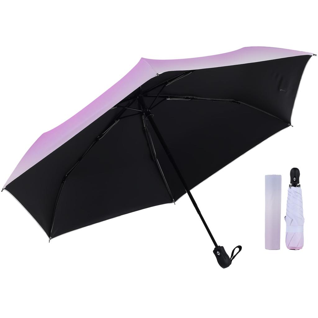Protection UV complètement chaleur pliage automatique pliant UV vent eau adapté à la fois soleil et pratique à rose Parasol, ultra-léger, 240g,