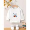 European sizes Unique And Stylish Print Pattern, Comfortable And Easy  Lightweight Sweatshirt for  Kids with a Versatile Round Neck