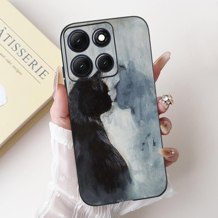 

For Motorola Moto G86 Power Case Popular Flower Space Soft Black Silicone TPU Funda For Moto G86 Power 2025 Bumper G86Power Case Moto G86 Power