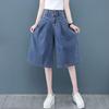 High-Waisted Loose Straight Jeans - Summer Slimming Wide-Leg Mid-Length Pants
