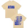 Singer Aitana Cuarto Azul Tour 2025 Print T Shirts Unisex Women Hip Hop Fans Clothing Short Sleeve Tshirt Tops Pure Cotton Tshirt