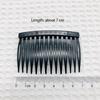 4 pcs Black Clear Hair Combs 7 Cm Slide Combs Stylish Hair Slides  Women