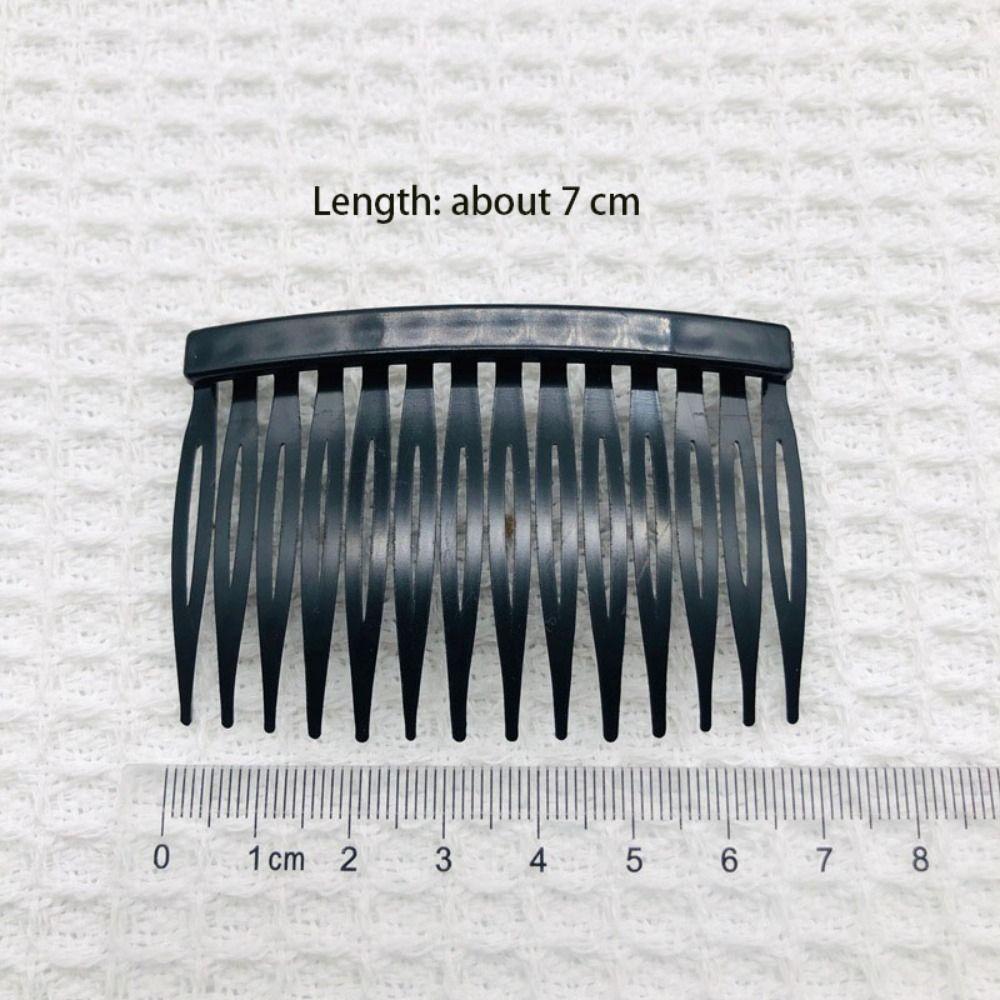 4 pcs Black Clear Hair Combs 7 Cm Slide Combs Stylish Hair Slides  Women