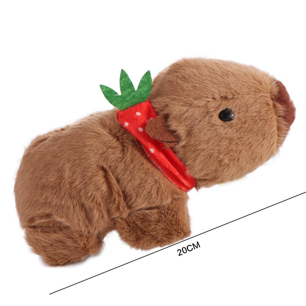 Brown Capybara Plush Papa Circle Stuffed Animals Lovely Capybara Wrist Circle Kid Gift