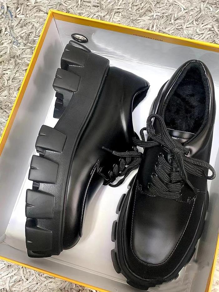 

Туфли-маффины из лакированной кожи и бархата на толстой подошве, женские туфли-лодочки из кожи, туфли-лодочки на толстом каблуке в британском студенческом стиле, туфли Gear. 40