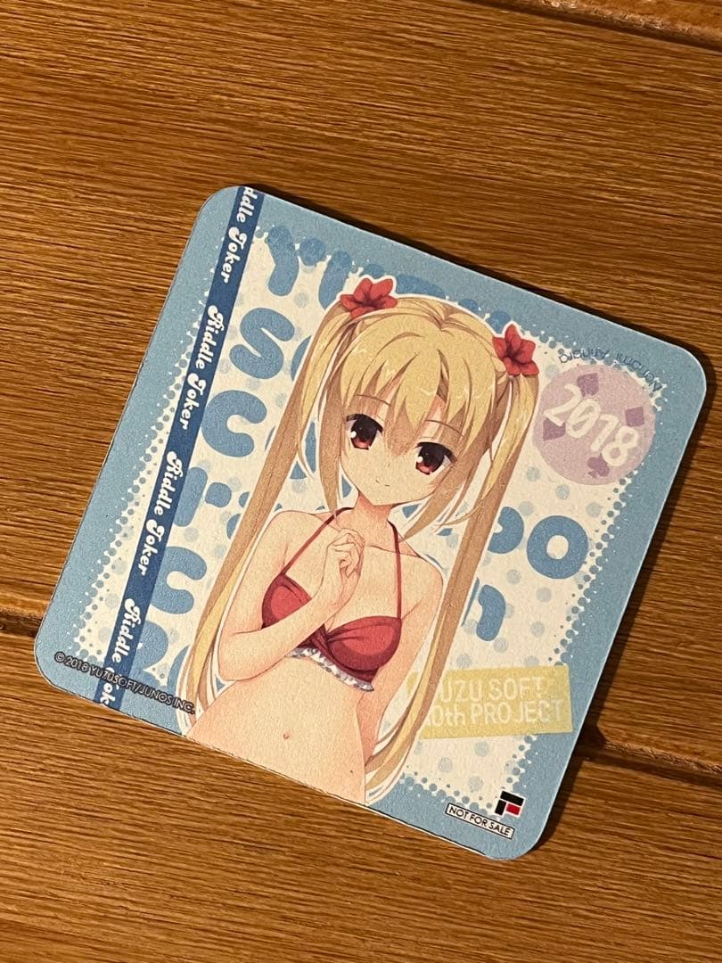

[USED] Yuzukomo Cafe Riddle Joker Nanami Arihara Yuzu Soft Bonus Coaster