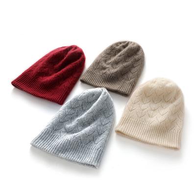 Soft Cashmere Autumn and Winter New Style Women's Double Layer Thickened Casual Ear Protection Pile Hat Fashionable Knitted Hat