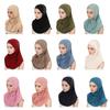 Femme Prière Turban Intérieur Casquettes Mariage Église Hijab Hijab Léger Temps Chaud Musulmans Prière Protection Solaire Foulard Islamique