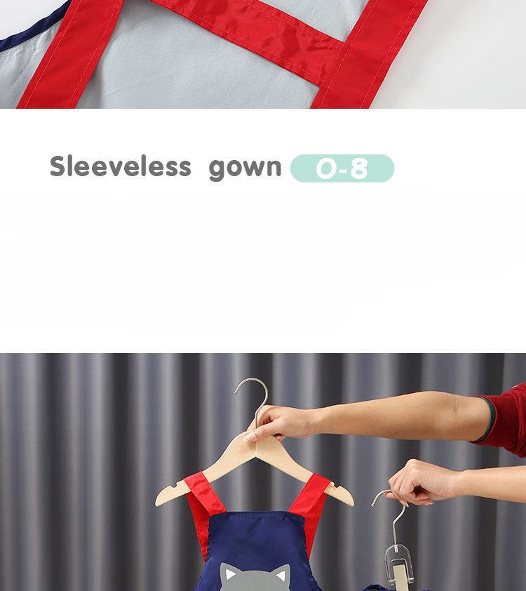 3-6Y Baby Girls Boys Waterproof Painting Apron with Sleeves Set Kids School Art Craft Painting Kitchen Cook Smock DIY Drawing