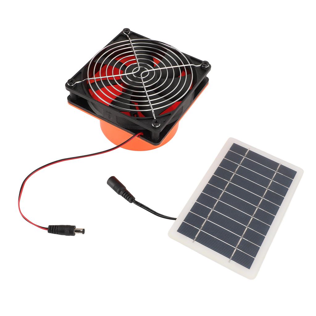 Ventilator Solar de Evacuare Monocristalin 10W Ventilator de Ventilație cu Panou Solar cu Plasă de Protecție pentru Rotund