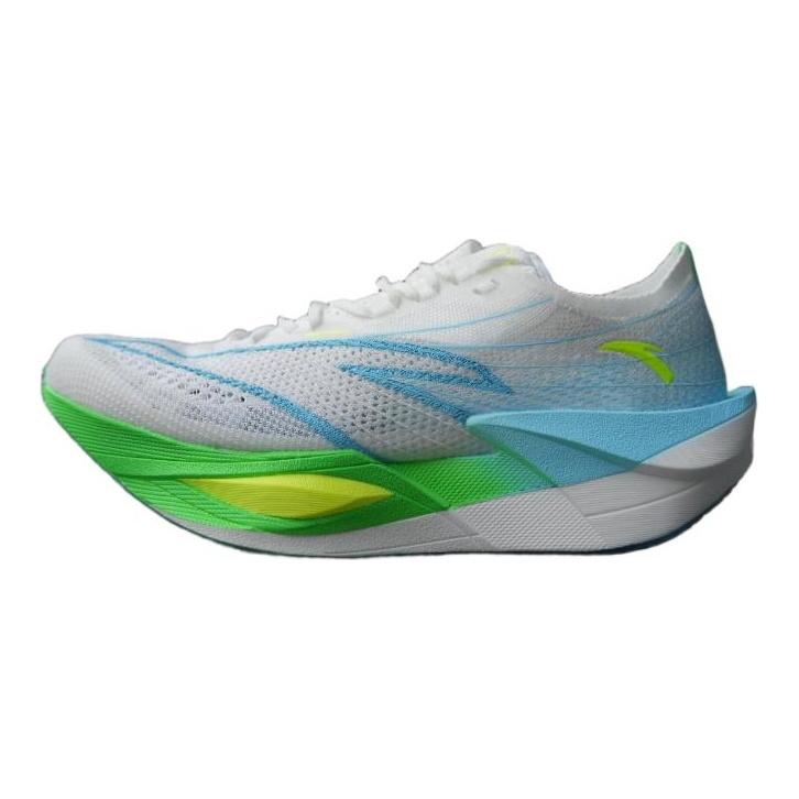Anta C202 6.0 PRO Tela Caña Baja Tecnología de Nitrógeno Zapatillas de Maratón para Correr Hombre Blanco Azul 112615576R-5