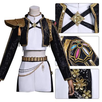 K-Pop: Demon Hunters HUNTR/X Rumi Cosplay Costume Black Version Outfit Play Role Clothes Clothing for Women Anime Cosplay