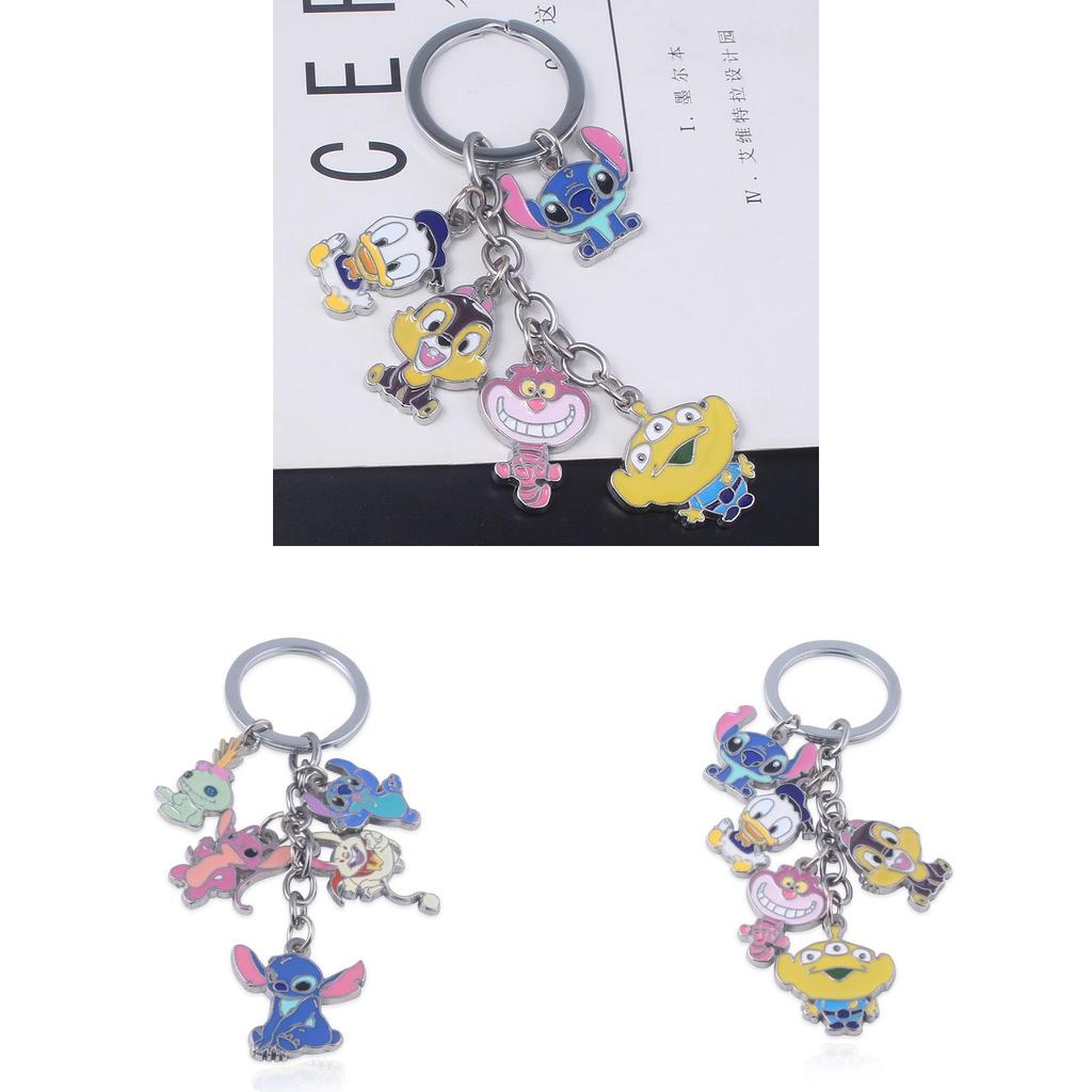 Stitch Anime Keychain Metal Pendant Cartoon Character Gift For Collectors