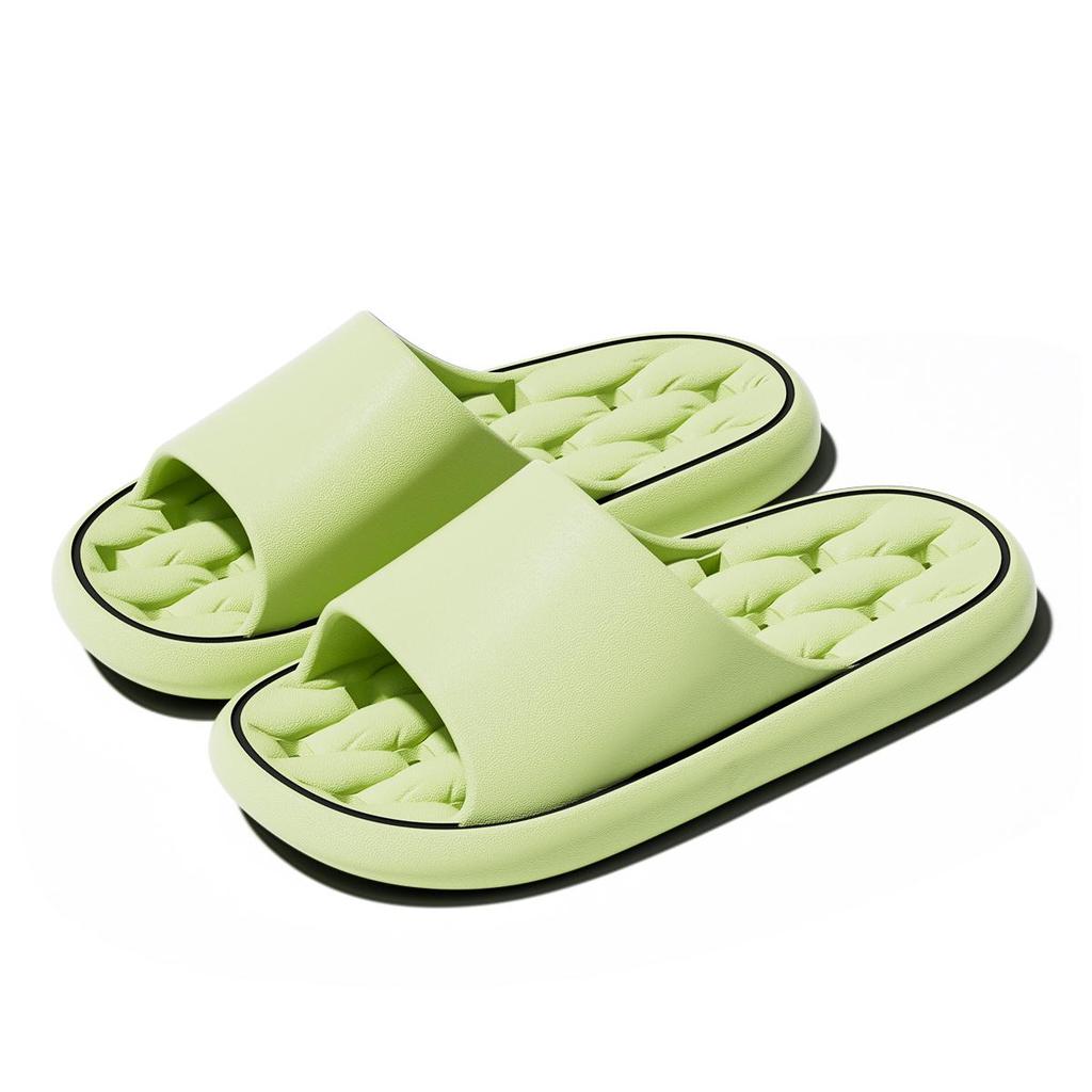 EVA Women Bathroom Slippers Flat Leaky Home Slides Quick Drying Comfortable Non-slip Slippers Lightweight Men Indoor Slippers