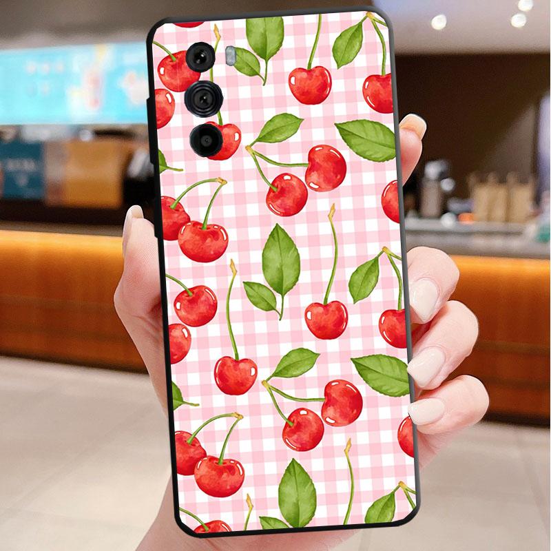 Phone Case For Motorola Edge 50 40 Pro 60 50 40 30 Ultra Neo Fusion Moto G Play G Stylus G Power G Lemon strawberry watermelon
