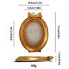 Victoria-Style Retro Resin Photo Frame Ornament - Light Luxury Badge Display Stand for Photo Props