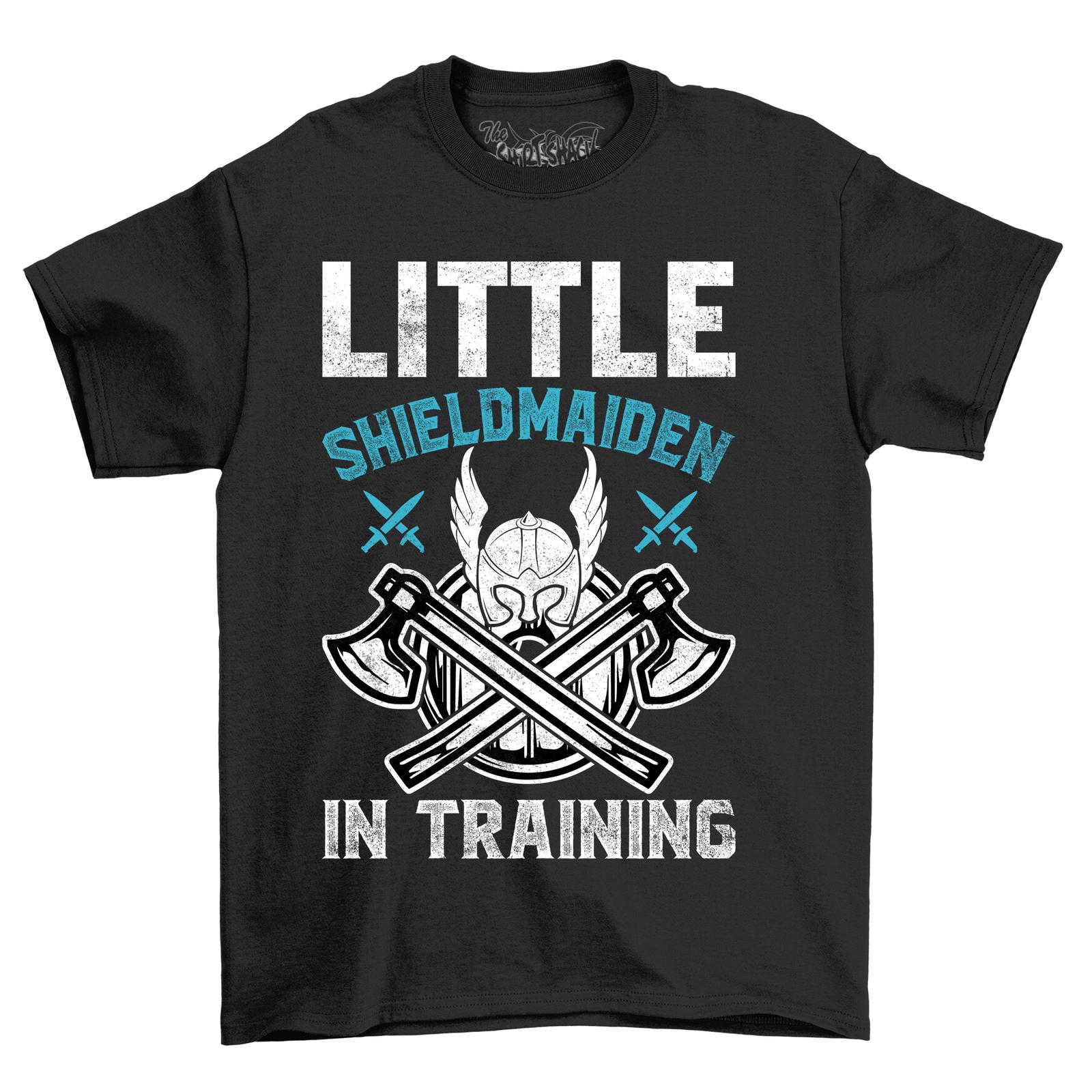 Little Shieldmaiden In Training T-Shirt Mens Womens Tees Top - Funny and Fierce! 100% cotton, Unisex 2XL