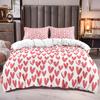 Love Heart Bedding Set Simple Plaid Duvet Cover 200x200 Pillowcase Single Double Queen King Nordic Couple Bed Cover Bedclothes