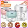 Xiaomi 100/250ml Wireless Electric Garlic Masher Vegetable Fruit Cutter Kitchen Gadgets for Home USB Portable Food Crusher Meat Grinder