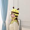 3D Honeybee Hat for Adult Children Cartoon Plush Hat Party Headgear Festival Holiday Photo Props Cap Costume Accessories