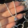 Sparkling Sparkling Diamond Necklace New High-end Light Luxury Niche Design Gentle Wind Collarbone Chain