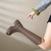 Small Thick-soled Boots Women's 2025 Autumn Velvet But Knee-high Knight Boots Boots Boots Women's Autumn and Winter Boots