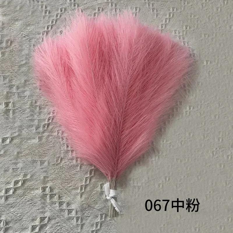 

10/20 шт. Искусственная пампасная трава, имитация перьев, праздничный свадебный реквизит, тростниковые волосы, украшение для дома, цветочная композиция 10PCS
