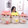 Cute Hamster Plush Toy With Hoodie Large Sleep Pillow For Kids And Girls
