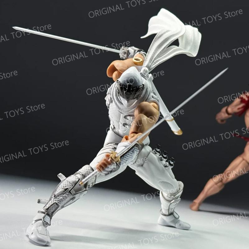 Disponibile AC Toys La Seconda Tiratura Ryu Revoltech 1/12 Amazing Yamaguchi Ryu Bianco Hayabusa Ninja Gaiden Action Anime Figure Giocattolo