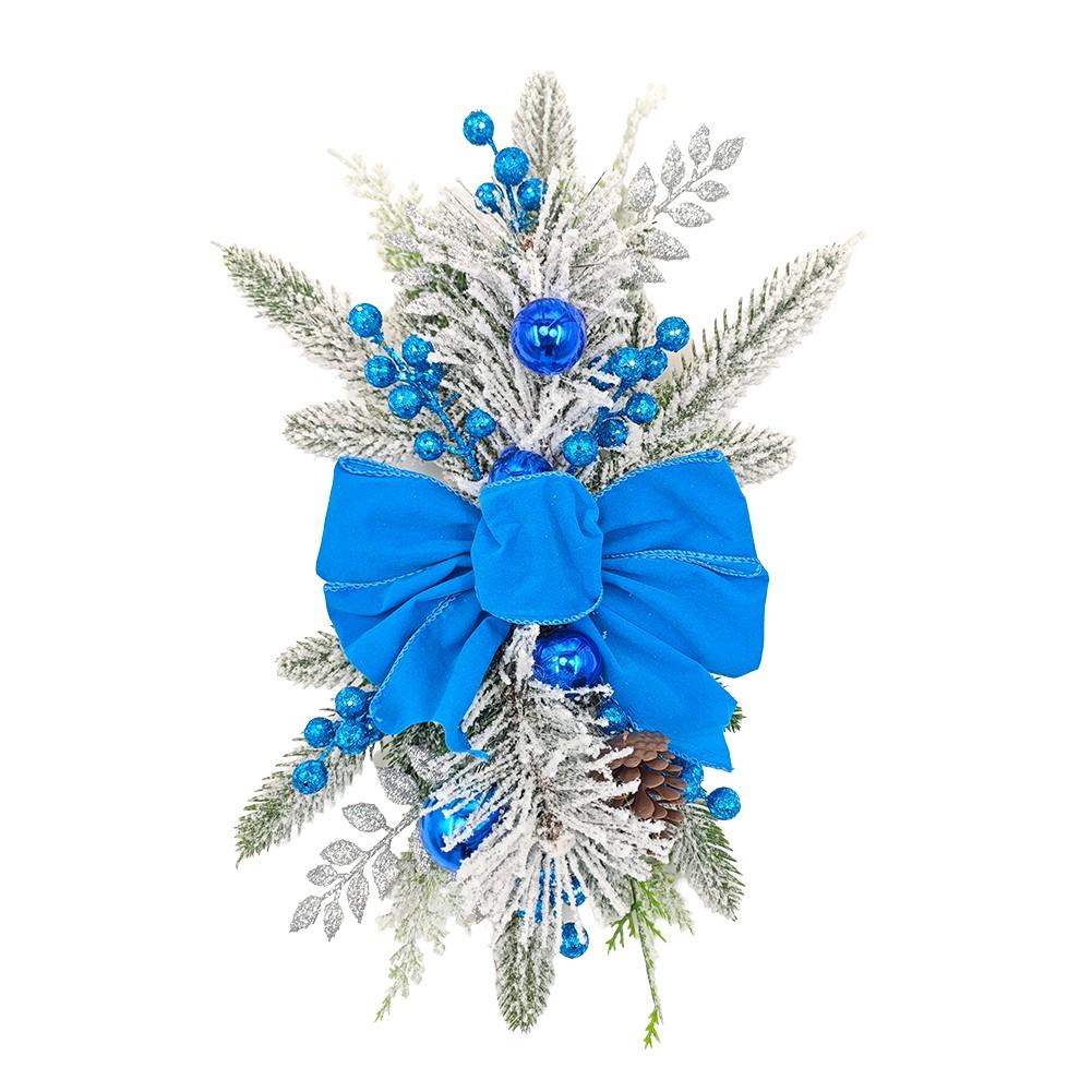 Weihnachtsschmuck Weihnachts-Treppendekorationen Schleifen und Tannenzapfen