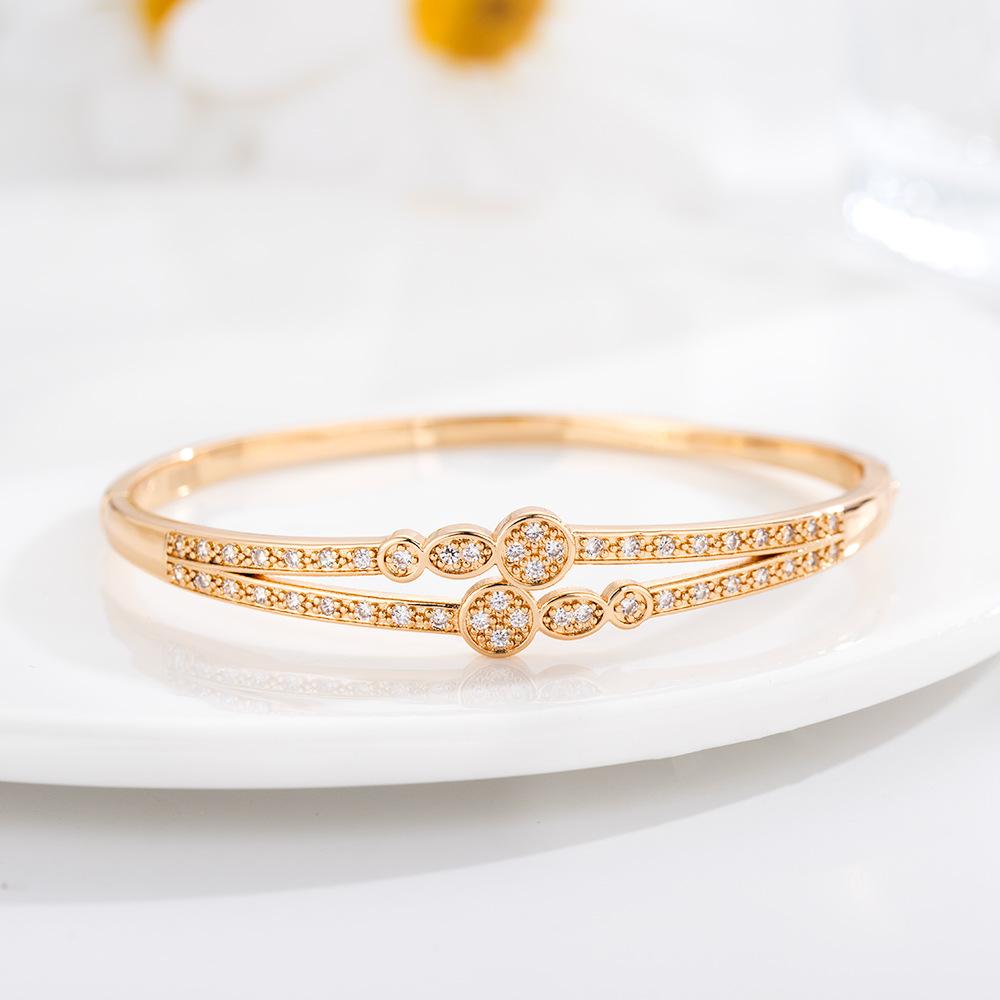 Double Layer Irregular Hollow Female Temperament Fashion Unique Ins Style Versatile Bracelet