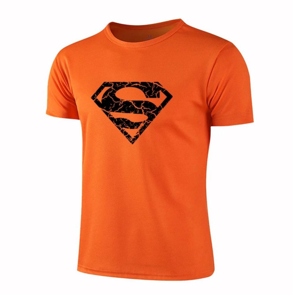 Men'S Running Sports Quick-Drying Breathable Short-Sleeved T-Shirt Summer Fashion Round Neck Loose And Comfortable Top T-Shirt