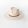 202601-HH2063F Ins  Classic Dropshipper Winter Earth Tone Color Wool Felt Belt  Fedoras Cap Men Women Leisure Panama Jazz Hat