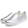 Women’s Sneakers Casual Summer Slip On Outdoor School Student Silver Shoes Plus Size