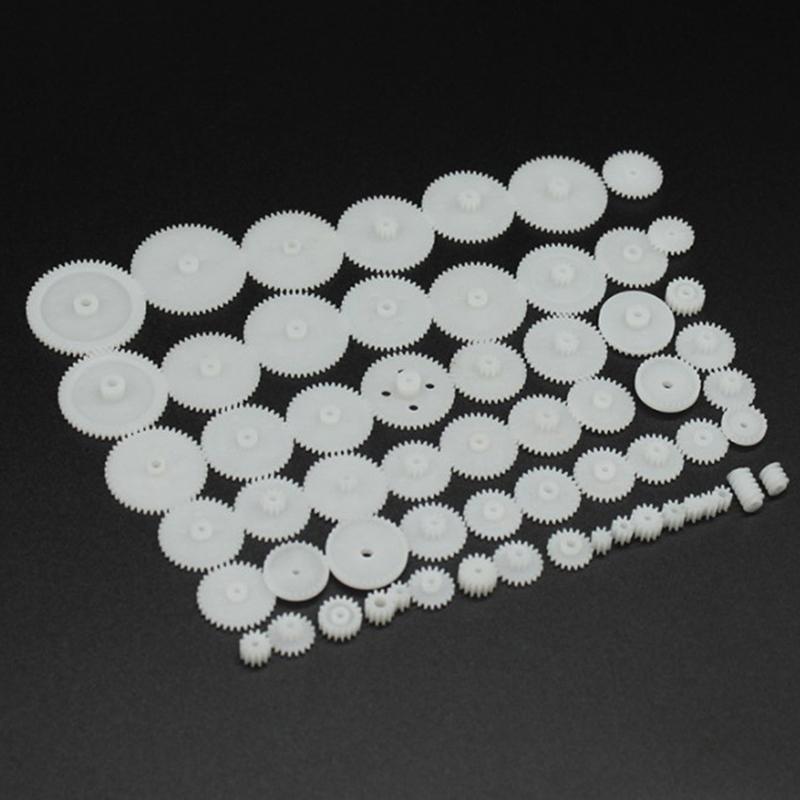

58Pcs/Set Diy Model Motor Gear Kit 0,5 Modulus Пластиковый комплект шестерен, Diy Toys onesize