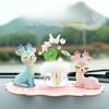 Crystal Lucky Fruit Car Decoration Set - Creative Car Interior Decor Item - Car Central Console Decoration Matching