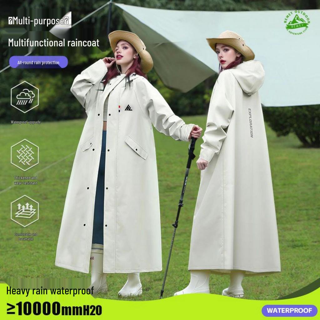 Poncho Impermeabile Extra Lungo per Moto e Biciclette Elettriche - Soprabito Monopezzo Antitempesta