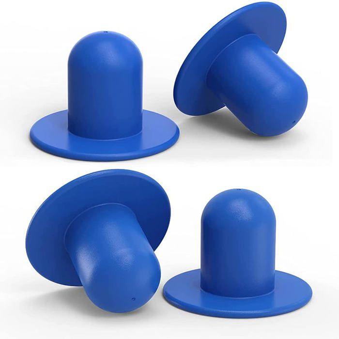 Lot de 4 bouchons universels pour tuyau piscine 3,2 cm – compatibles Intex/Coleman (pompes ≤1000 GPH)