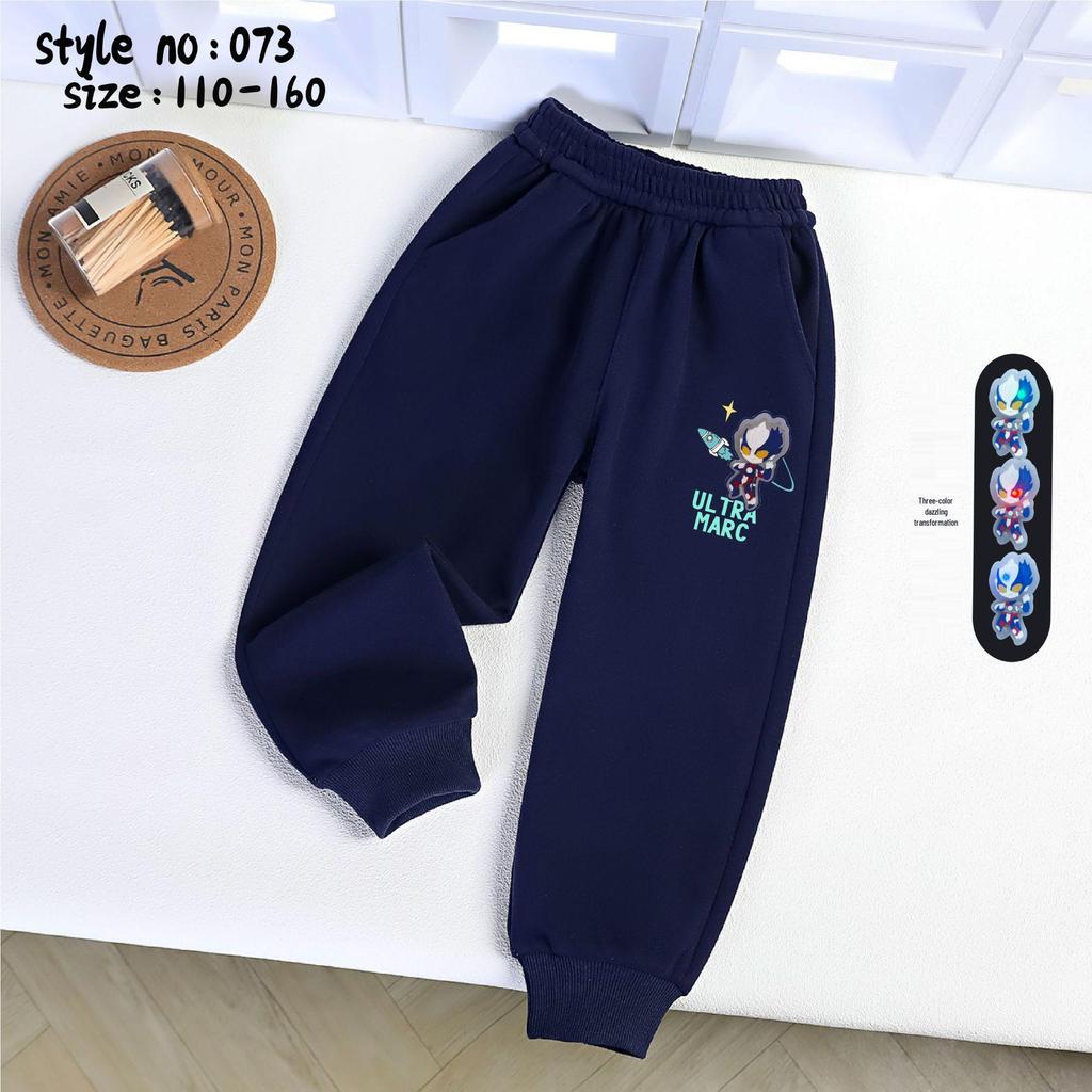 2025 Kinder Cartoon Leuchtende Baumwolle Lässige Knöchelbündchen Sporthose für Jungen