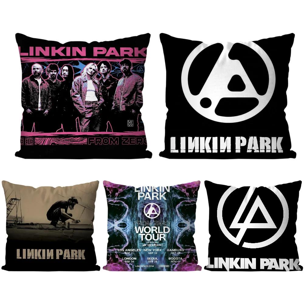 Band L-Linkin From Zero P-Park Pillow Case Square Pillow Bedroom Sofa Leisure Comfort Cushion Living Room Home Decoration 40X40
