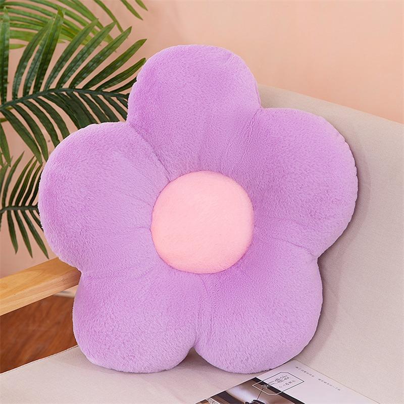 Flower Plush Throw Pillow Soft Plant Chair Cushion Living Bedroom Home Decorative Pillows Sofa Cushions Birthday Gifts