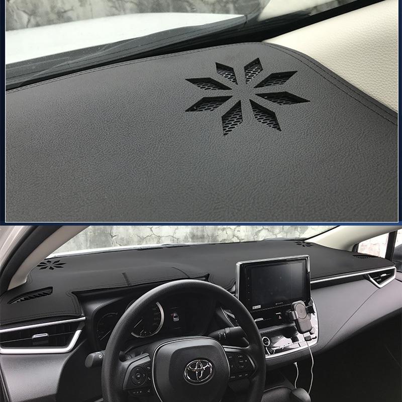 For Toyota Corolla 2007-2013 2014 XLE GL Car Dashboard Cover Mat Dash Board Sun Shade Pad Anti-UV Artificial Leather Accessories