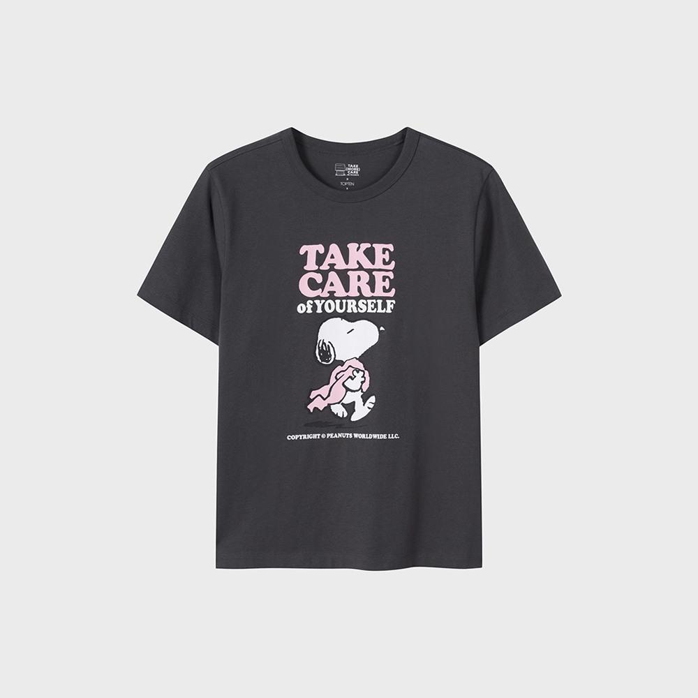 Top Ten Women'S) Cotton Collaboration Short Sleeve T-Shirt (Peanuts)_Msf2Ts2004