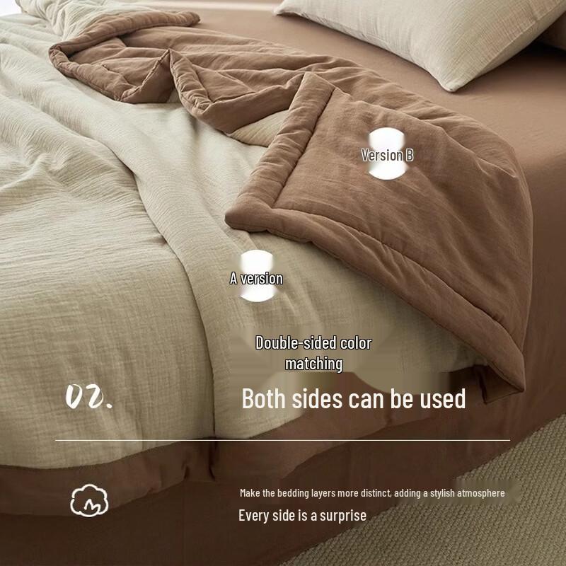 LISM Double Gauze Soybean Summer Quilt Set
