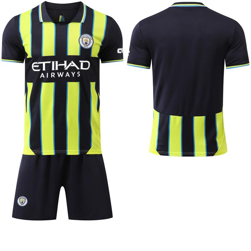 2024-25 Выездная футболка Манчестер Сити #9 Холанд #17 Де Брюйне Футбольные майки XXL