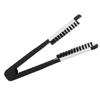 Double Brushes Comb, Clamp Hair Brush Double Sided Brush Hair Straightening DIY Salon Hairdressing Hair Straightener Dual Brush Comb Clamp Hair